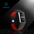 thumbnail image 2 of GoldCherry For Fitbit Charge 3 Bands/Charge 3 SE Classic Bands,Sports Silicone Replacement Women Men Bands Breathable Soft Strap Bracelet(Small-Black+Red), 2 of 5