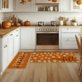 thumbnail image 4 of Orange Hello Pumpkin Fall Kitchen Mats Set of 2, Autumn Home Decor Low-Profile Kitchen Rugs for Floor - 24x35 and 24x59 Inch, 4 of 7