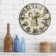 thumbnail image 6 of Vintage Coffee Leaves Wall Clock 10 Inch Silent Non Ticking Battery Operated Easy to Read for Kitchen Living Room, 6 of 8