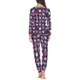 thumbnail image 3 of FOR U DESIGNS Vintage Heart Women Pajama Set with Pockets Set of 2 Size 4XL Sleepwear for Women Pajama Long Sleeve Tops and Crew Neck Tops Set Ladies Soft Pjs Jogger, 3 of 6