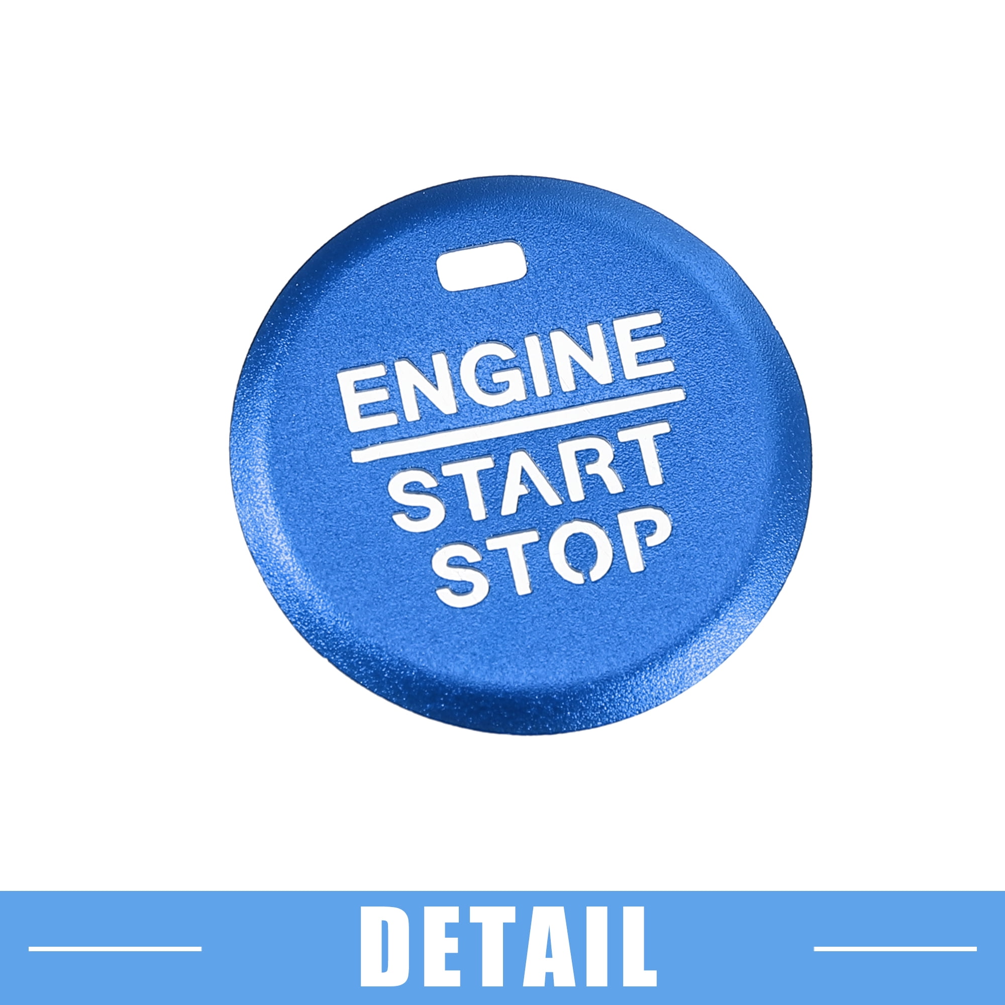 Unique Bargains Engine Start Stop Ignition Cover for Ford for Mustang 2015-2021 Blue