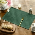 thumbnail image 4 of Sm:)e Forest Green Placemats 12 x 18 Inch Set of 4, Seasonal Washable Kitchen Dining Table Decoration for Home Party, 4 of 6