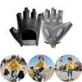 thumbnail image 2 of FYDUU Toddler Kids Bike Gloves Outdoor Sports Cycling Gloves Kids Half Finger Fingerless Workout Gloves Breathable Soft Comfy Clothes 6-8 Years, 2 of 4