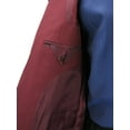 thumbnail image 5 of Sharp Hand Tailored Men 2B Dress Blazer w/1 Pair of Socks, Size 36S-62L - Burgundy 36R, 5 of 6