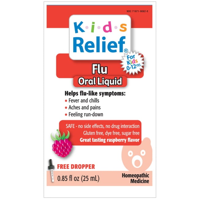 Homeolab USA Kids Flu Relief, 0.81 Fl Oz