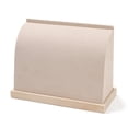 thumbnail image 2 of Wood Covered with Velvet Necklace Display Stands Curve Necklace Organizer Holder Linen 20.9x9x15.5cm, 2 of 4