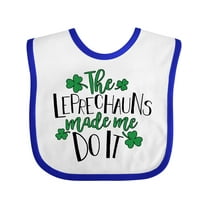 Inktastic St. Patrick's Day the Leprechauns Made Me Do It Boys or Girls Baby Bib
