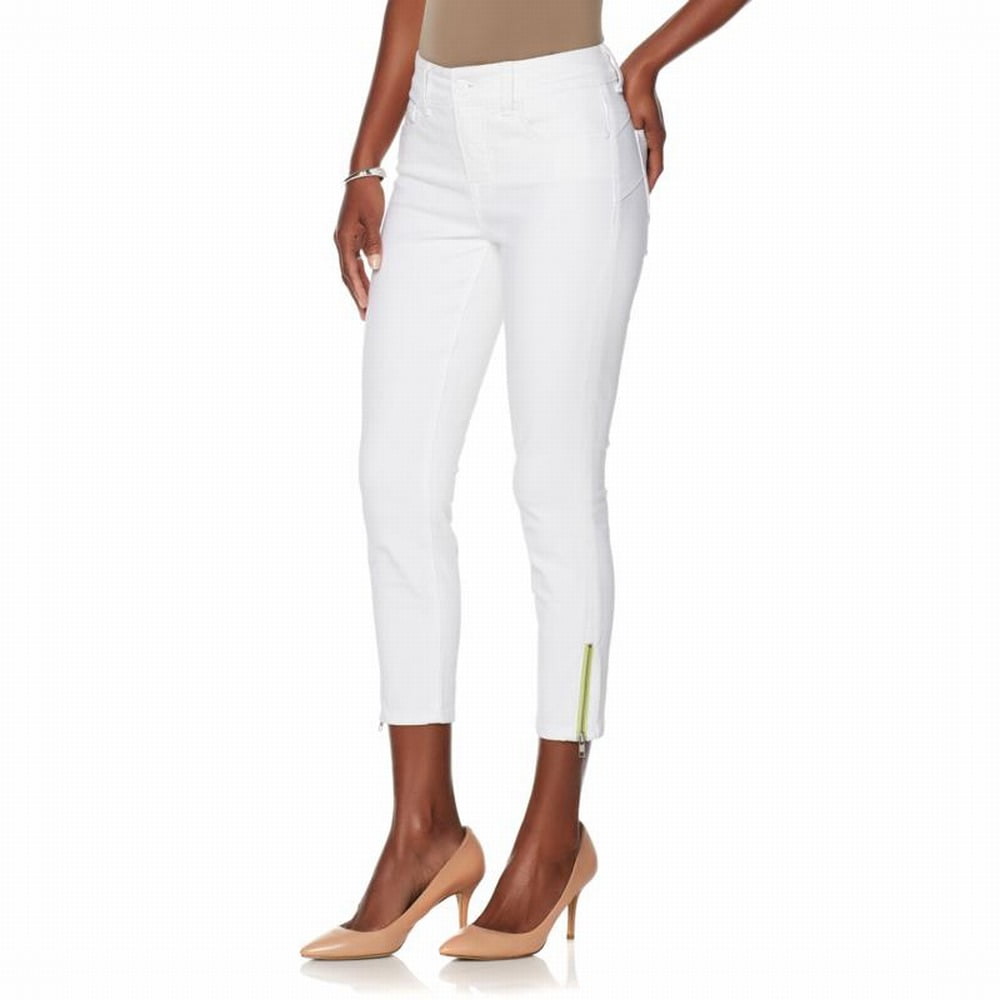 jeans with zips on ankle womens