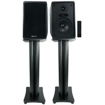 Rockville ELITE-5B 5.25" Bookshelf Speakers w/Bluetooth/Optical 28" Black Stands