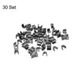 thumbnail image 3 of Unique Bargains Metallic Black Zipper Slider Retainers, #5 Top Stoppers & Bottom Stops, 30 Sets, 3 of 6