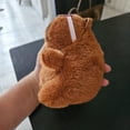 thumbnail image 3 of Llavero colgante capibara peluche 15 cm,. lentes rosas, 3 of 3