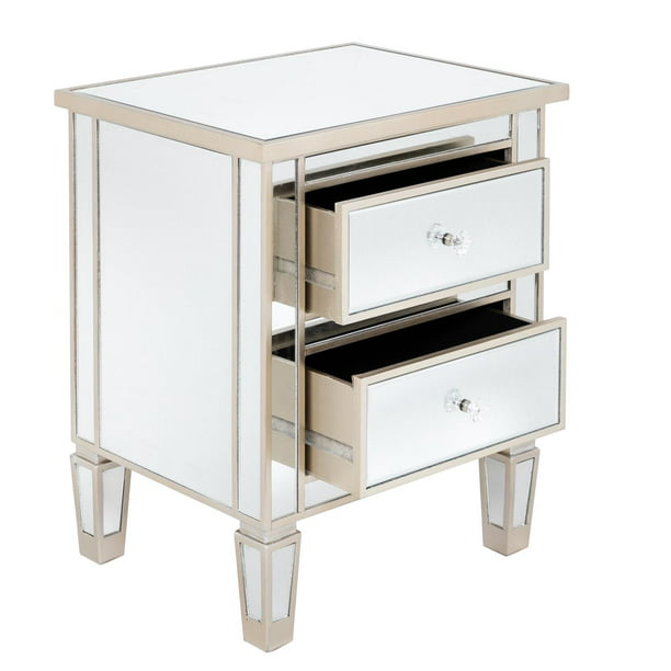 Ubesgoo Mirrored Nightstand End Table, Mirror Side Tables South Africa