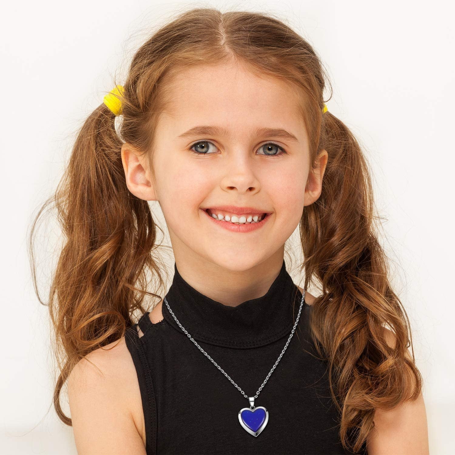 Collier Medaillon d Humeur de Coeur pour Enfant Filles en Acier Inoxydable Temperature Detectant la Couleur Changeant l Amour Forme Collier d Humeur Cadeau d Anniversaire Saint Valentin Walmart