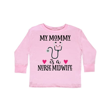 

Inktastic Nurse Midwife Mom Gift Toddler Toddler Girl Long Sleeve T-Shirt
