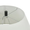 thumbnail image 5 of DecMode 25" Wide Rounded Textured Black Table Lamp with White Linen Shade, 5 of 9