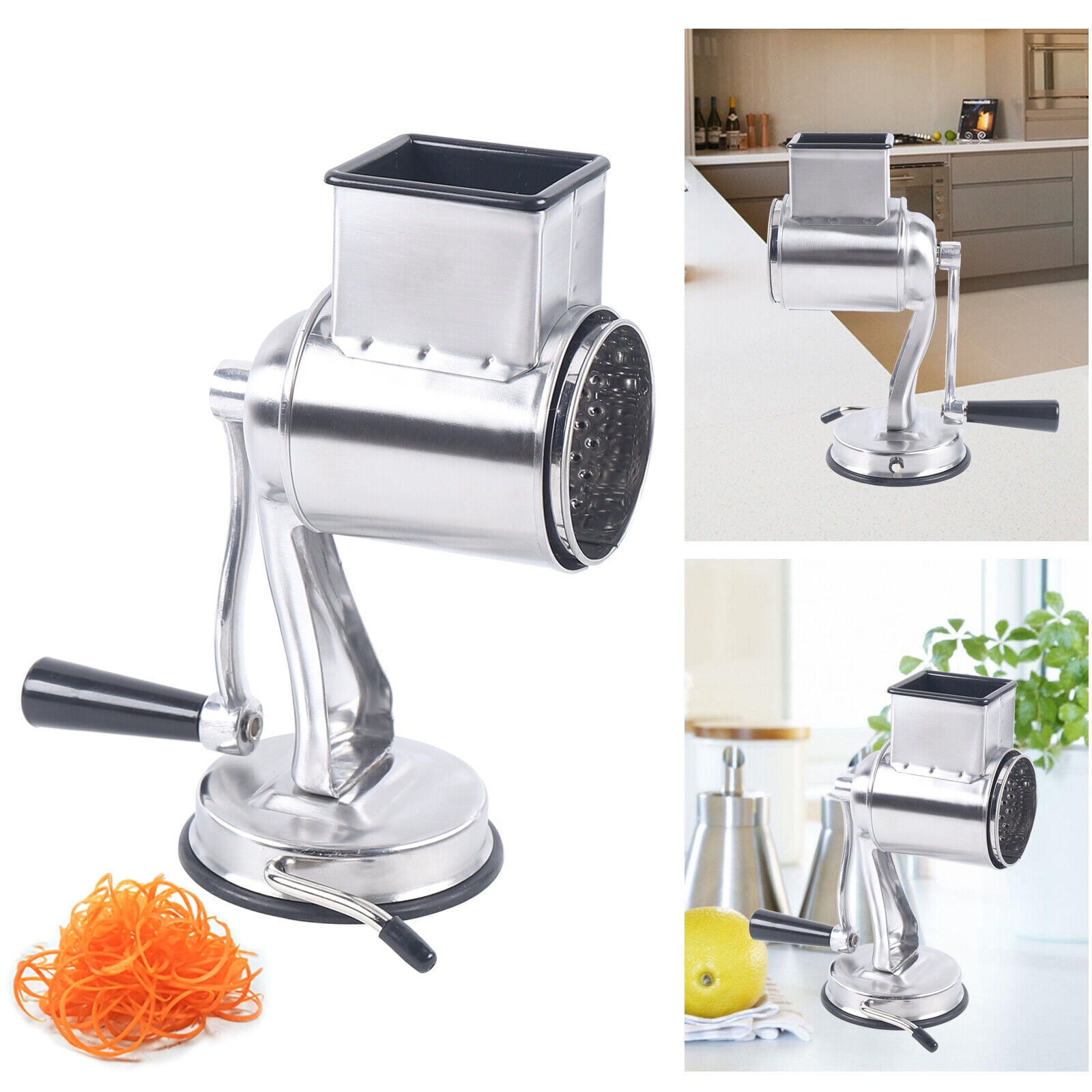 Hand Crank Shredder Cheese Grater, Multifunctional Kitchen Craft Gyratory  Stainless Steel Cheese Grater Vegetable Food Grater
