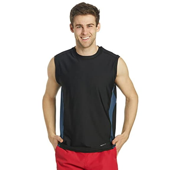 Sporti Men's Sleeveless UPF 50 Rash Guard, Crew Neck, Sleeveless, Athletic (Men’s)
