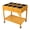 Brown + Wood+1, variant on LIANGKA Dark Brown 8 Pocket Elevated Garden Planter Box Foldable Side Table Mobile Plant Bed for Outdoor Gardening