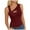 Wine, variant on Staki Black Tank Top Womens Tank Tops High Neck Sleeveless Ribbed Tank Casual Basic Thick Strap Slim Fitted Shirts(Red,M)
