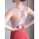 thumbnail image 5 of Ropa interior de mujer Sujetador de yoga para mujer deportivo acanalado cuello en V entrenamiento jogging chaleco informal sin cables Romacci Ropa interior de mujer, 5 of 7