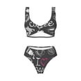 thumbnail image 4 of Daiia I Love Coffee Women's Bikini Set Two Piece Swimsuit High Waisted Bikini Adjustable Straps Bikini Perfect for Beach, Pool, and Summer Vacation-Medium, 4 of 9