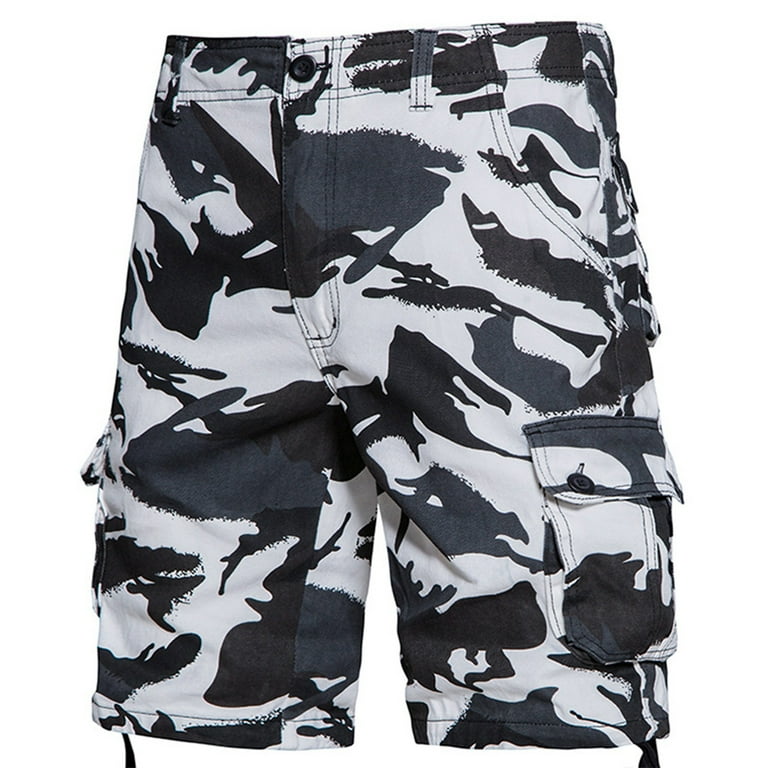XADYUY Camo Cargo Shorts for Men Stretch Flex Multi-Pockets Cargo