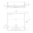 thumbnail image 2 of Black Matte 14" Square Solid Surface Resin Sink, 2 of 8