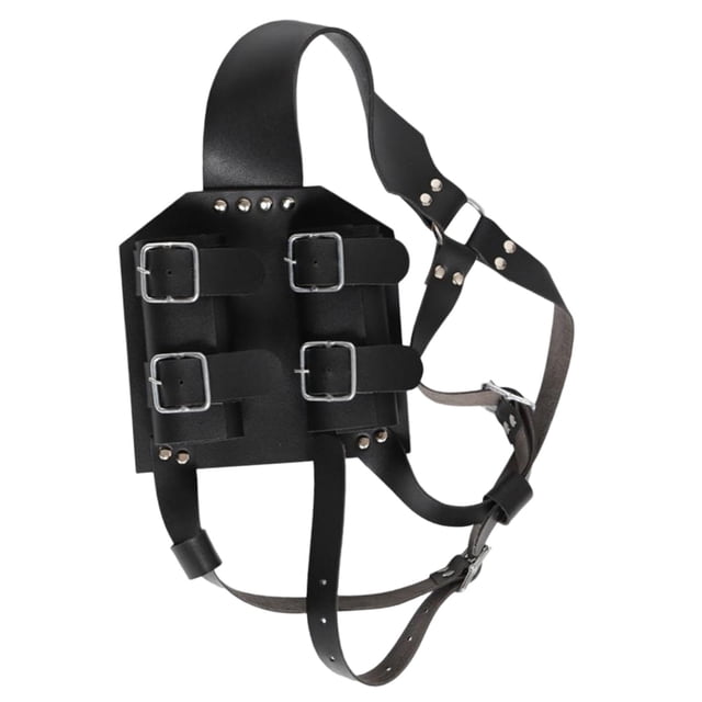 Accesorios de fotografía de funda, soporte de de material cuero PU temática, accesorios de disfraz de Halloween, de escenario, Negro CUTICAT Vaina de espada doble