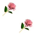 thumbnail image 4 of Matsuzay Flores coloridas de la vida Rosas chapadas en oro de 24 quilates para vitalidad y elegancia El chapado en oro de 24 quilates nunca se rosa 2piezas, 4 of 6