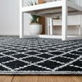 thumbnail image 4 of Safavieh Montauk Jolyon Diamond Cotton Runner Rug, Black/Ivory, 2'3" x 9', 4 of 11