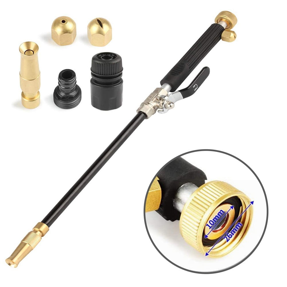 RichLink High Pressure Adjustable Garden Hose Nozzle: 3 Spray Tips for Ultimate