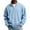 Sky Blue, variant on Men Vertical Rib Knit Jackets Liweisiy Full Zip Stand Collar Oversized Long Sleeve Coat Casual Cardigan Coat Black M