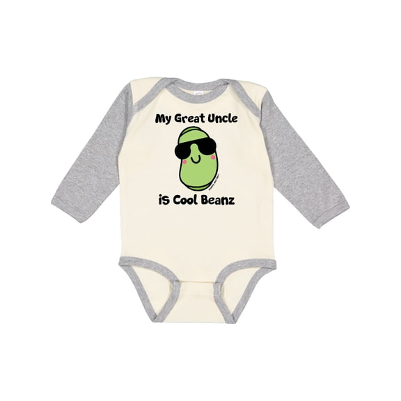 Inktastic Cool Beans Great Uncle Boys or Girls Long Sleeve Baby Bodysuit