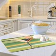 thumbnail image 6 of Yayeee Dish Drying Mat for Kitchen Counter 16"x18" Microfiber Absorbent Pad, Colorful Martini, 6 of 7