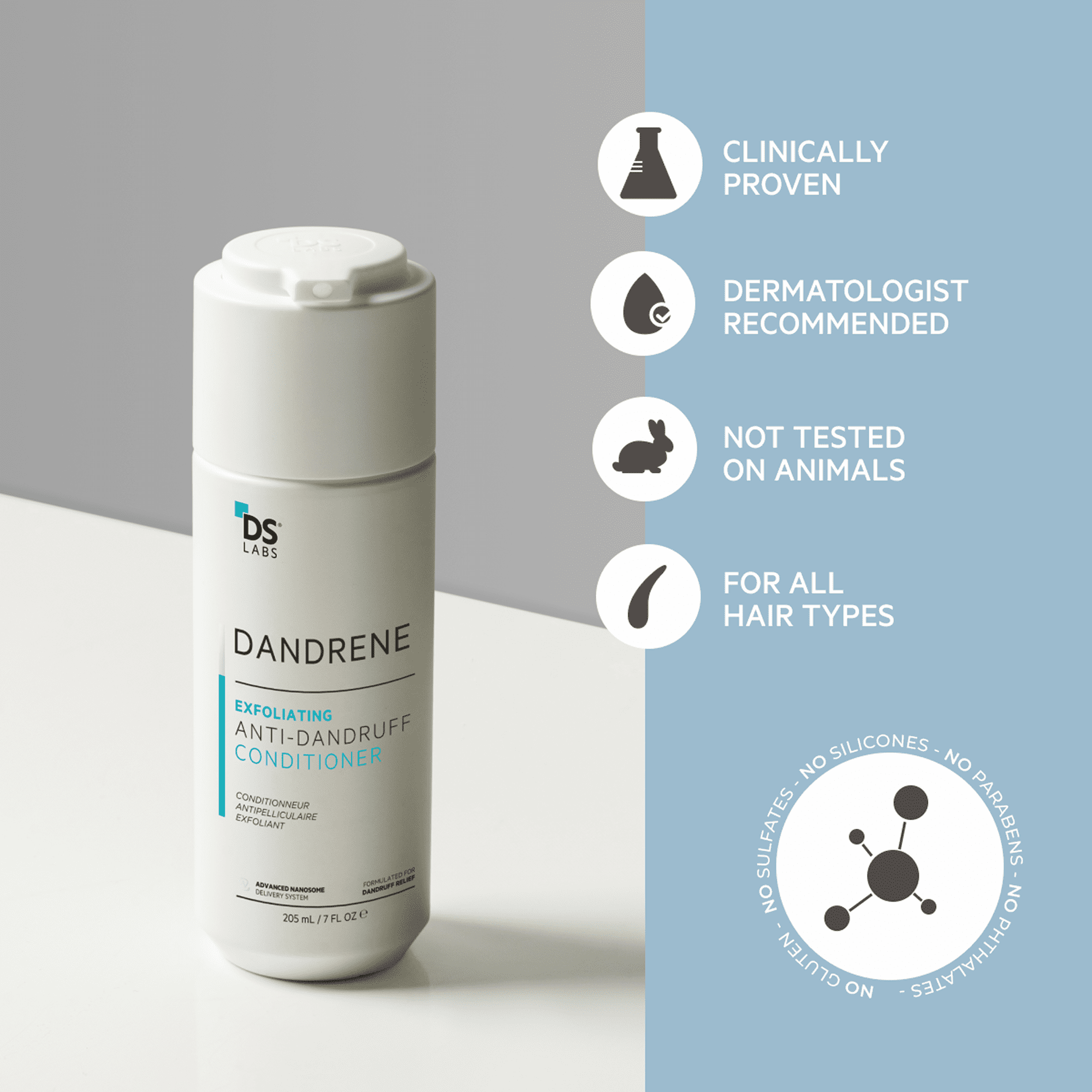 Dandrene Exfoliating Anti-Dandruff Conditioner - 205ml (7 Fl Oz)
