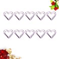 thumbnail image 4 of STRANDCHIC Heart Shaped Paper Clip Purple Metal 20Pcs 1x1x0.04In, 4 of 9