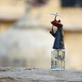 thumbnail image 2 of De Kulture Handcrafted Recycled Iron Frog Bottle Topper Decorative Cap Figurine, Wine and Beverage Bottles Cover Garden Stautes, 2.5x2.5x7 (LWH) Inches, 2 of 8
