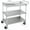 Gray, variant on 2 Tier Heavy Duty Utility Cart,NSF Rolling Carts with Wheels,660Lbs Capacity Storage Cart with Handle,Kitchen Carts on Wheels,Commercial Grade Metal Serving Cart with Shelves,35.63"x18.1"x 33.93"