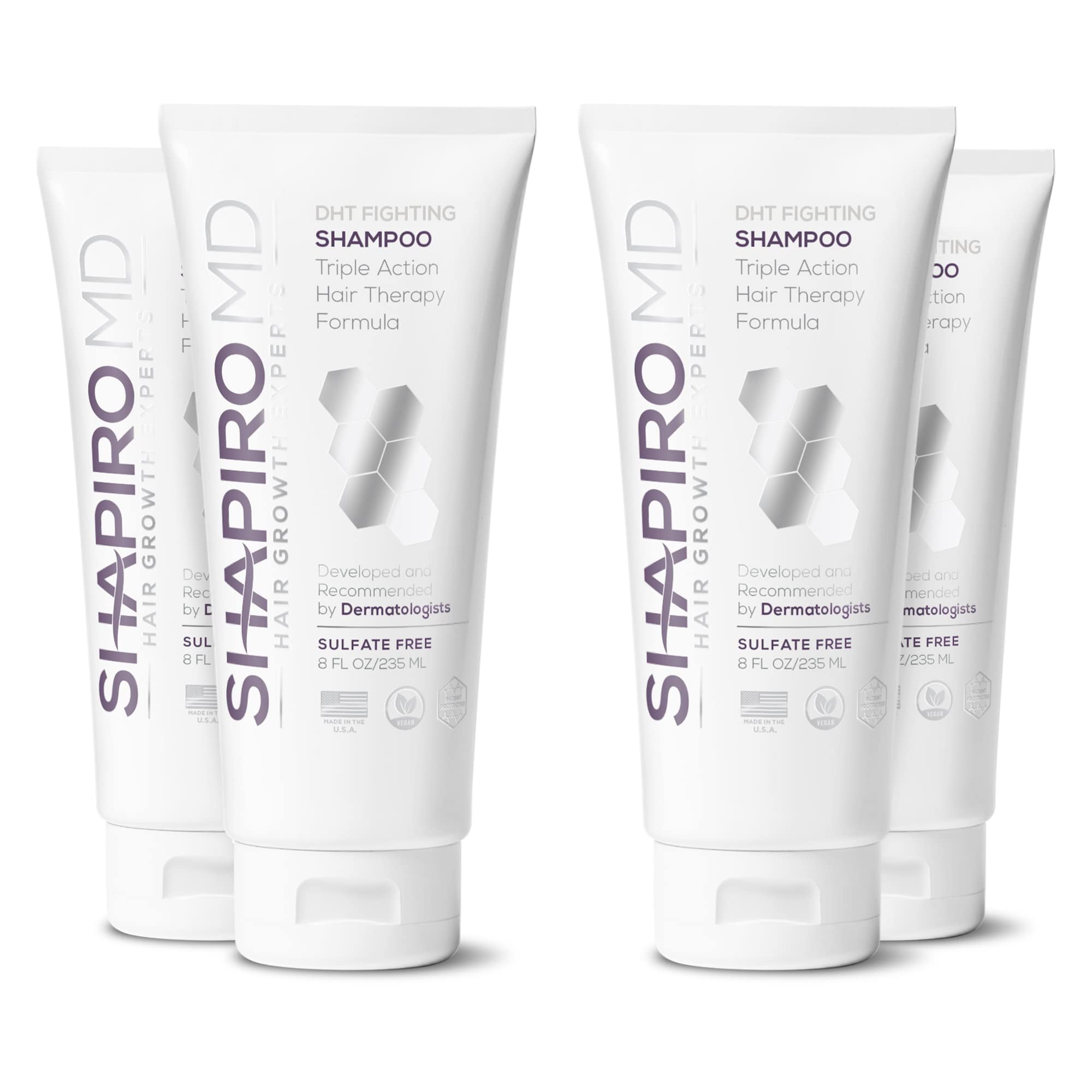 Shampoing SHAPIROMD Triple Action 235ml - Lutte Contre La Chute (DHT) - Neuf