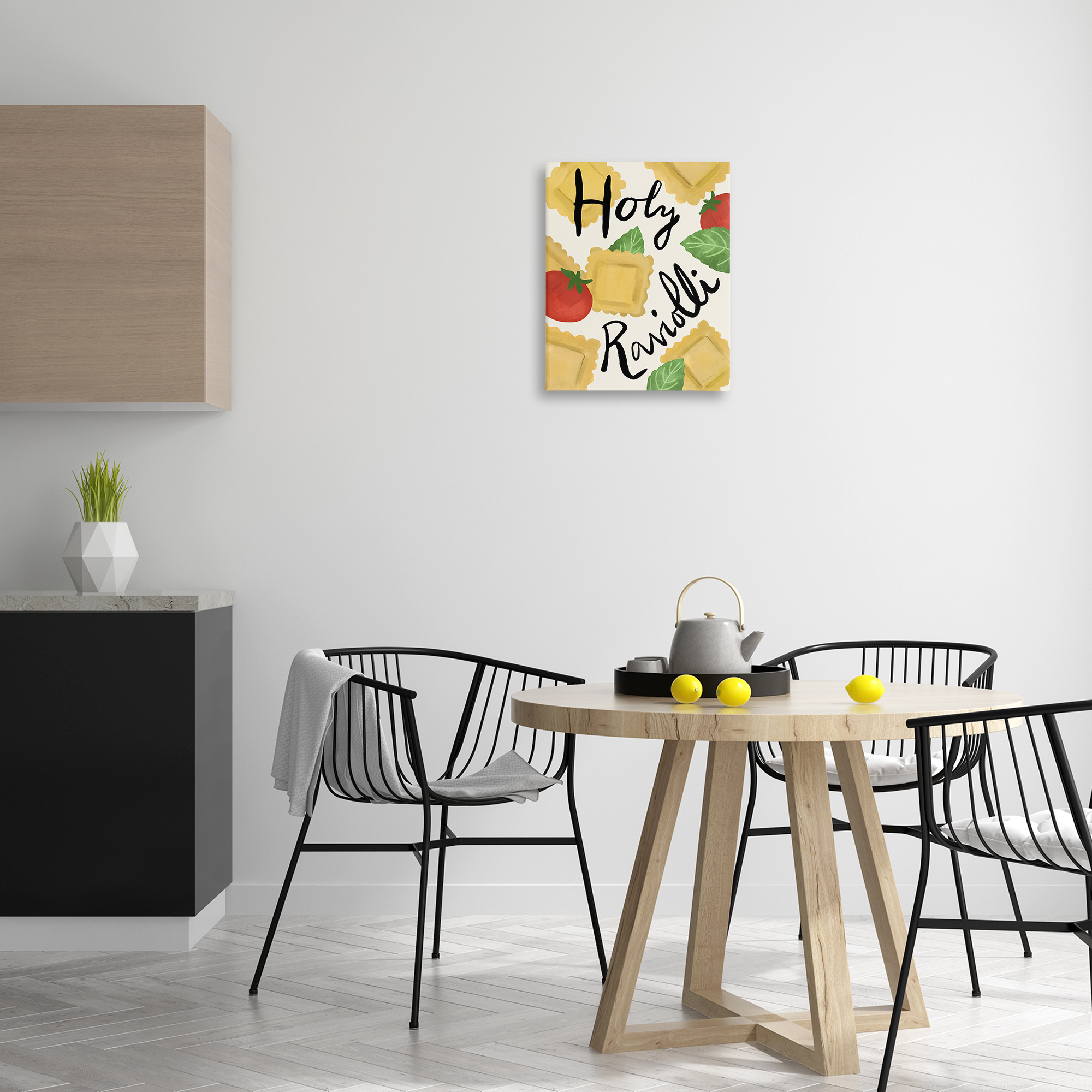 Stupell Industries Funny Holy Ravioli Food & Beverage Painting Gallery Wrapped Canvas Art Print Wall Art, 16 x 20