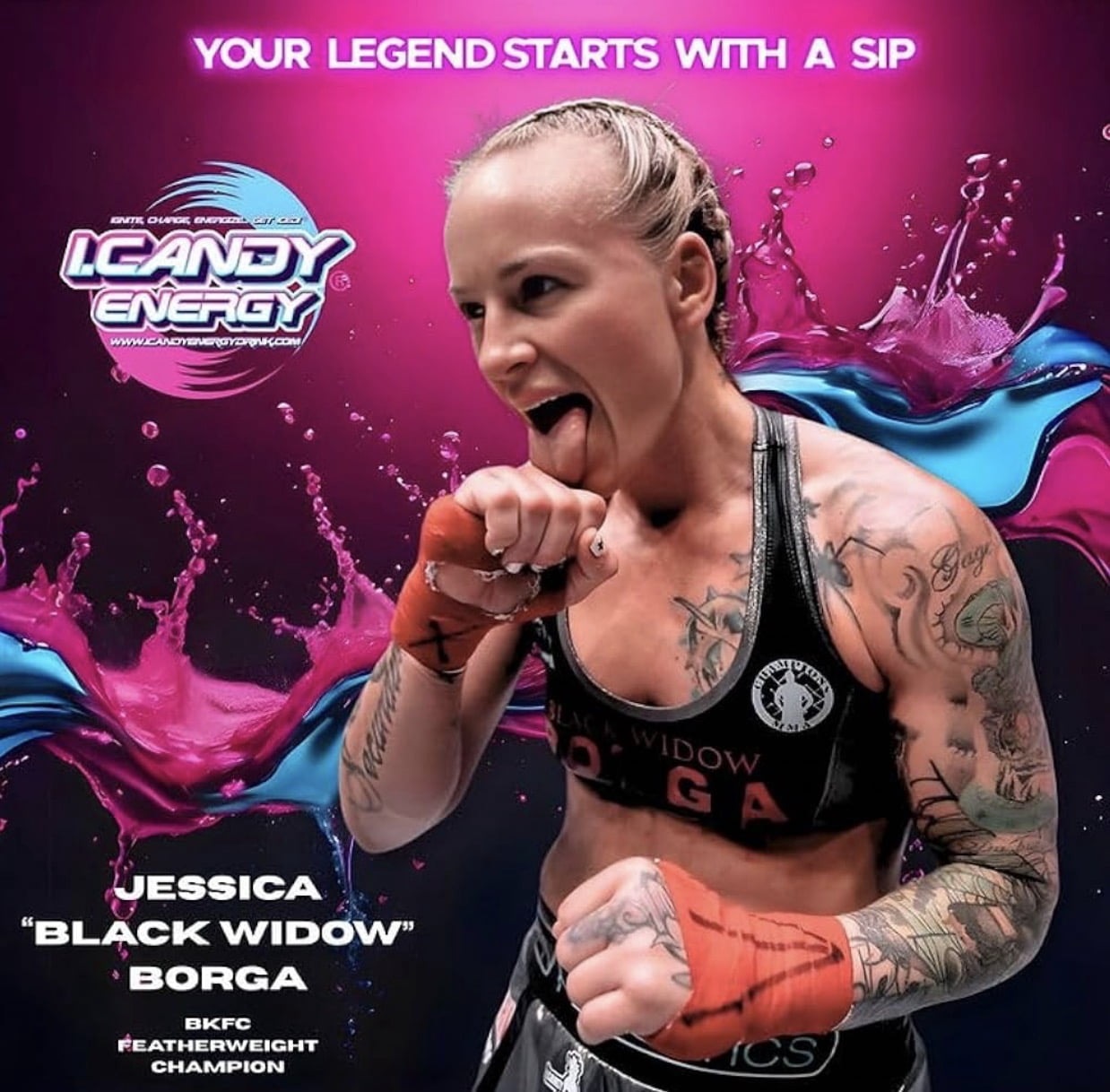 I.Candy Energy Drink, Cotton Candy Flavor, Zero Sugar & Natural Caffeine – Sugar Free Energy Drinks with B3 B6 B12 Vitamins – Bold Taste for Everyday Energy – 24 Pack, 12 fl oz