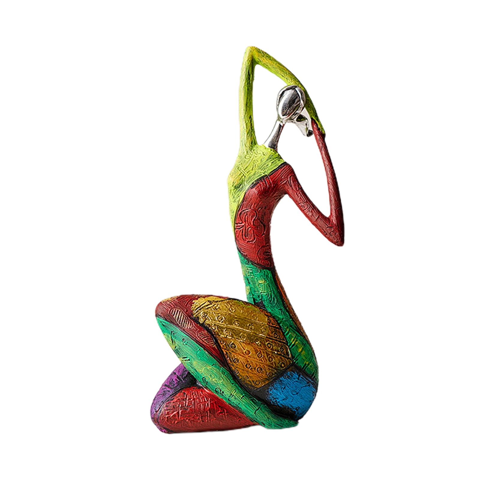 Modern Art Figurine Table Decorations Yoga Girl Abstract Resin