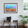 thumbnail image 3 of Art.com Abstract Colorful Oil Painting Landscape Background. Semi Abstract Image of Wildflower and Field. Y Art Print by pluie_r, Brown Frame Wall Art, 44" x 32", 3 of 5
