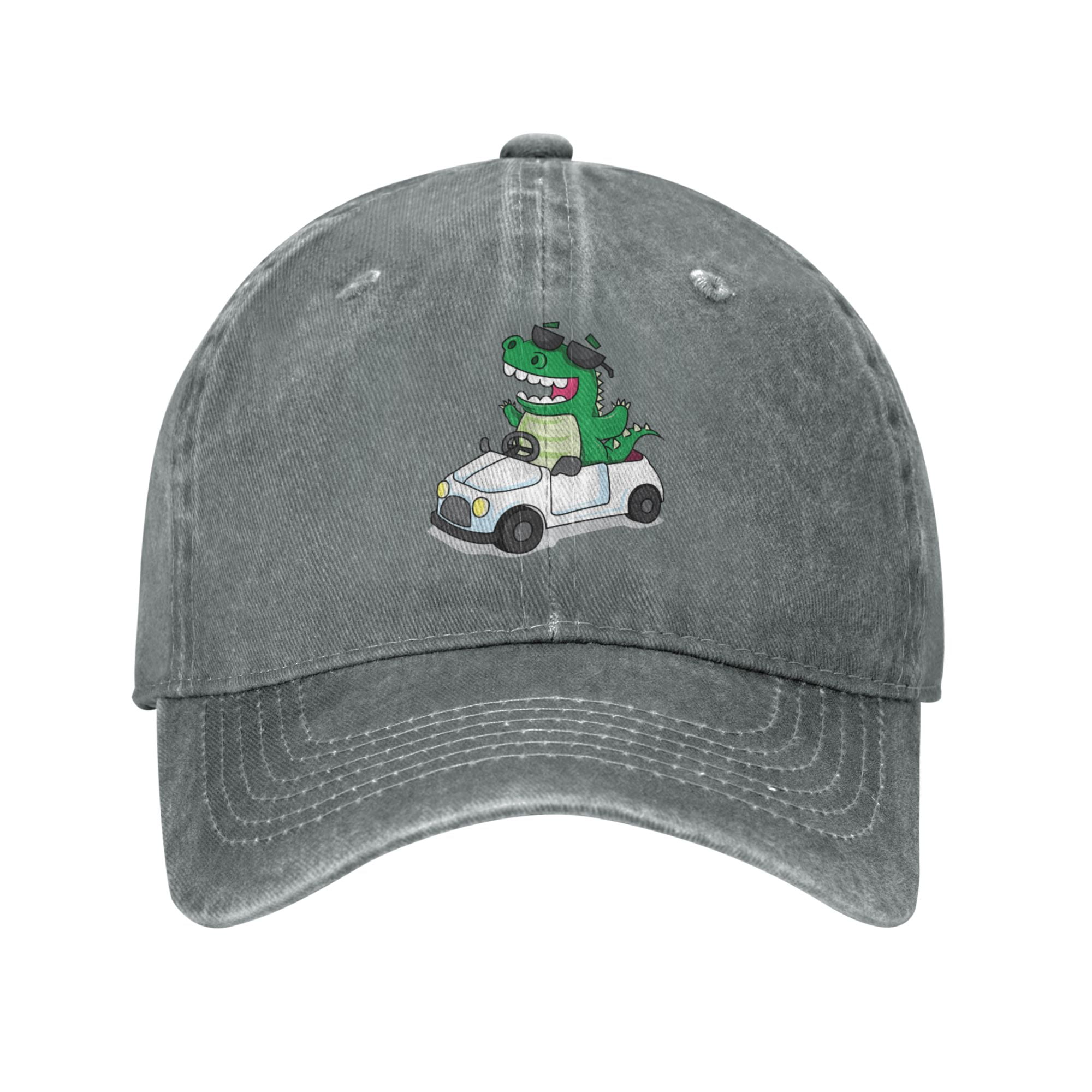 ZICANCN Adjustable Baseball Cap Women, Dinosaur Car Hats for Men