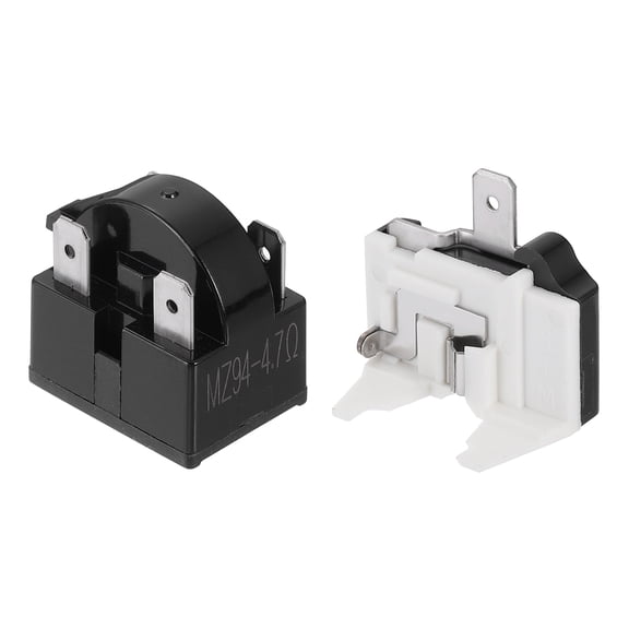 1 Set PTC Refrigerator Starter Relay 4.7 Ohm 4 Pin and 1/2HP Overload Protector QP2-MZ94