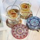 thumbnail image 5 of posavasos con pintura de diamantes con soporte, posavasos de mandala artesanales, kits de pintura de diamantes para principiantes y adultos, 5 of 5