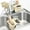 Beige, variant on Sink Caddy Sponge Holder - Hanging Kitchen Sink Organizer for Sponges, Brushes & Dish Soap, with Drain Holes for Bathroom & Kitchen