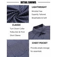 thumbnail image 6 of COOFANDY Men's Short Sleeve Dress Shirts Wrinkle Free Polka Dot Print Shirt Casual Button Down Shirts with Pocket, 6 of 6