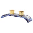 thumbnail image 3 of GlassOfVenice Murano Glass Shabbat Candle Holder - Blue, 3 of 4