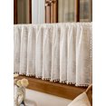 thumbnail image 4 of YGUII Leaf Kithen Curtains Valances for Windows Farmhouse Short Topper Rod Pocket Curtain for Living Room Bathroom Bedroom Decor, 4 of 6